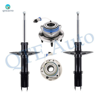 Set 4 Front Wheel Hub Bearing-Suspension Strut For 1997 1998 Pontiac Grand Prix