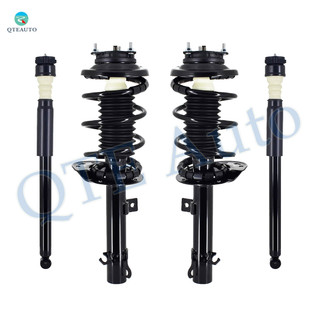 Set of 4 Front Quick Complete Strut-Coil Spring Assembly-Rear Complete Shock Absorber Kit For 2006 2007 Ford Focus