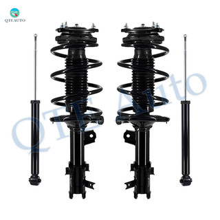 Set Front Quick Complete Strut-Coil Spring-Rear Shock For 2006-2011 KIA RIO Base