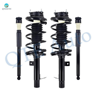 Set of 4 Front Quick Complete Strut-Coil Spring Assembly-Rear Complete Shock Absorber Kit For 2000-2005 Ford Focus