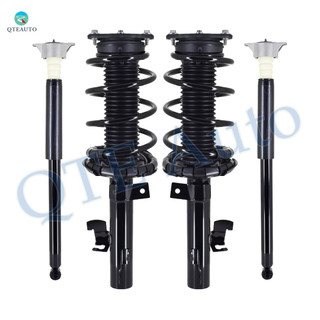 Set of 4 Front Quick Complete Strut-Coil Spring Assembly-Rear Complete Shock Absorber Kit For 2004-2009 Mazda 3