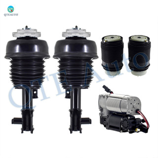 Full Set Front Air Suspension Spring Strut-Air Suspension Compressor Pump-Rear Air Suspension Spring Bag For 2012-2018 Mercedes-Benz CLS550 4Matic