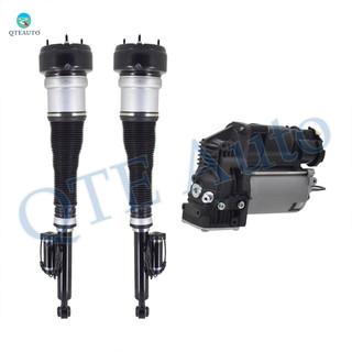 Set of 3 Air Suspension Compressor Pump-Rear Air Airmatic Suspension Spring Strut For 2008-2012 Mercedes-Benz CL63 AMG