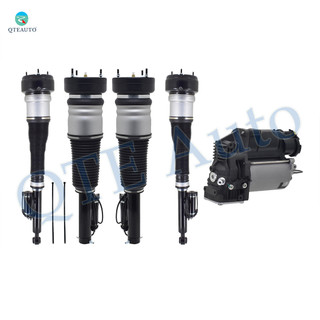 Full Set Front-Rear Air Airmatic Suspension Spring Strut-Air Suspension Compressor Pump For 2007-2013 Mercedes-Benz S600