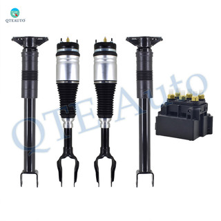 Full Set Front Air Suspension Spring Strut-Air Suspension Solenoid Valve Block-Rear Air Shock Absorber For 2011-2015 Jeep Grand Cherokee