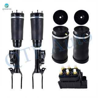 Full Set Front Air Airmatic Suspension Spring Strut-Air Suspension Solenoid Valve Block-Rear Air Suspension Spring Bag For 2007-2009 Mercedes-Benz R320