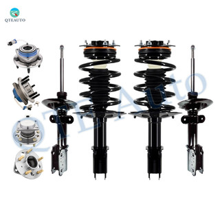 Set of 8 Wheel Hub Bearing Assembly Assembly-Quick Complete Strut-Coil Spring-Coil Spring Assembly-Suspension Strut Assembly For 1998-2002 Oldsmobile Intrigue