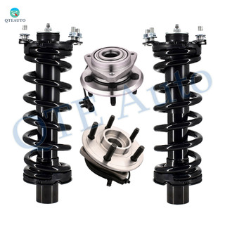 Set of 4 Front Quick Complete Strut-Coil Spring-Wheel Hub Bearing Assembly For 2007-2011 Dodge Nitro 4WD