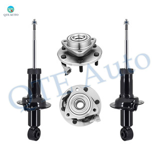 Set of 4 Front Suspension Strut-Wheel Hub Bearing Assembly For 2004-2007 Nissan Titan
