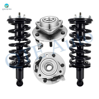 Set 4 Front Quick Complete Strut-Coil Spring-Wheel Hub Bearing Assembly For 2004-2007 Infiniti QX56