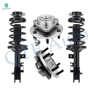 Set Front Quick Complete Strut-Coil Spring-Wheel Hub Bearing Assembly For 2004 Nissan Pathfinder 4WD