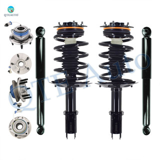 Set 8 Quick Complete Strut-Coil Spring-Wheel Hub Bearing Assembly-Shock Absorber For 2001-2004 Pontiac Montana