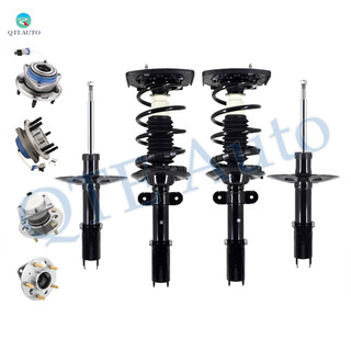 Set of 8 Suspension Strut Assembly-Quick Complete Strut-Coil Spring-Coil Spring Assembly-Wheel Hub Bearing Assembly Assembly For 1998-2002 Oldsmobile Intrigue