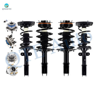 Set of 8 Quick Complete Strut-Coil Spring-Coil Spring Assembly-Wheel Hub Bearing Assembly Assembly For 1998-2002 Oldsmobile Intrigue