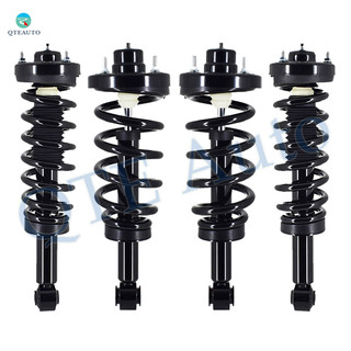 Set of 4 Front-Rear Quick Complete Strut Coil Spring For 2007-2013 Lincoln Navigator