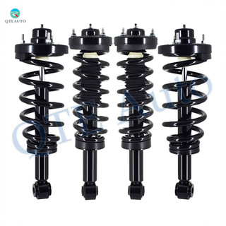 Set of 4 Front-Rear Quick Complete Strut Coil Spring For 2007-2013 Lincoln Navigator
