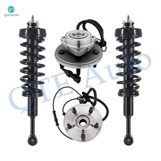 Set of 4 Front Wheel Hub Bearing Assembly-Quick Complete Strut For 2006-2010 Ford Explorer