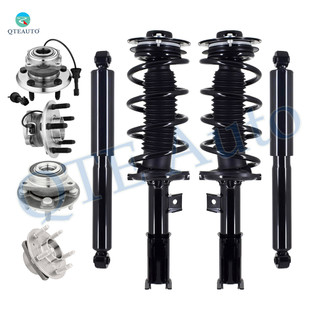 Set of 8 Wheel Hub Bearing Assembly-Quick Complete Strut-Shock Absorber For 2010-2017 Chevrolet Equinox