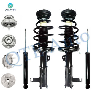 Set 8 Wheel Hub Bearing-Quick Complete Strut-Shock For 2010-2013 Buick Lacrosse