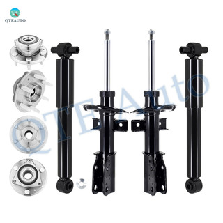 Set of 8 Wheel Hub Bearing Assembly-Suspension Strut-Shock Absorber For 2013-2016 GMC Acadia Monotube Performance Upgrade