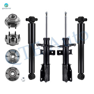 Set of 8 Wheel Hub Bearing Assembly-Suspension Strut-Shock Absorber For 2013-2016 GMC Acadia Monotube Performance Upgrade