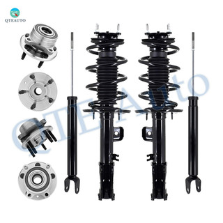 Set of 8 Wheel Hub Bearing Assembly-Quick Complete Strut-Shock Absorber For 2011 2012 Ford Explorer FWD