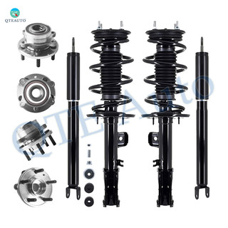 Set of 8 Wheel Hub Bearing Assembly-Quick Complete Strut-Shock Absorber For 2013-2019 Ford Explorer