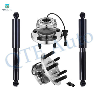 Set 4 Rear Wheel Hub Bearing Assembly-Shock Absorber For 2010-2017 GMC Terrain