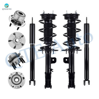 Set of 8 Wheel Hub Bearing Assembly-Quick Complete Strut-Shock Absorber For 2013-2019 Ford Police Interceptor Utility