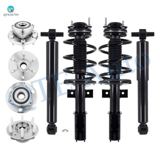 Set of 8 Wheel Hub Bearing Assembly-Quick Complete Strut-Shock Absorber For 2008-2012 Buick Enclave FWD
