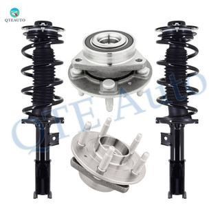 Set 4 Front Wheel Hub Bearing-Quick Complete Strut For 2010-2017 GMC Terrain L4