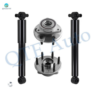 Set 4 Rear Wheel Hub Bearing-Shock For 2007-2016 GMC Acadia Monotube Performance