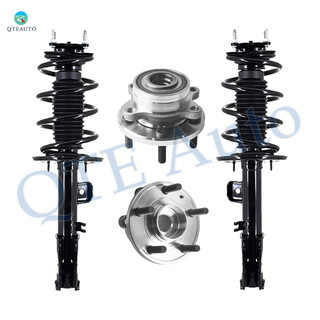 Set 4 Front Wheel Hub Bearing-Quick Complete Strut For 2011 2012 Ford Explorer