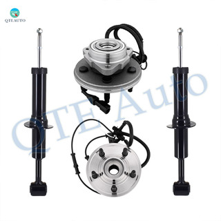 Set of 4 Front Wheel Hub Bearing Assembly-Suspension Strut Assembly For 2007-2010 Ford Explorer Sport Trac
