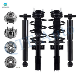 Set of 8 Wheel Hub Bearing Assembly-Quick Complete Strut-Shock Absorber For 2013-2017 Buick Enclave