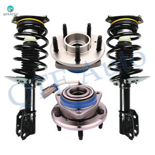 Set 4 Front Wheel Hub Bearing-Quick Complete Strut For 1999-2001 Pontiac Montana