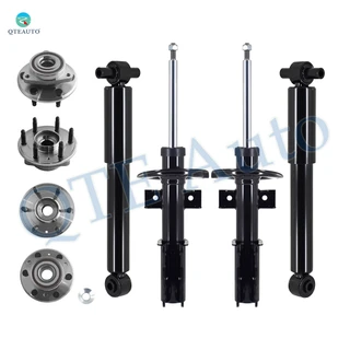 Set of 8 Wheel Hub Bearing Assembly-Suspension Strut-Shock Absorber For 2008-2012 Buick Enclave Monotube Performance Upgrade
