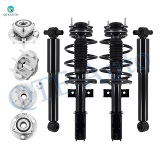Set of 8 Wheel Hub Bearing Assembly-Quick Complete Strut-Shock Absorber For 2007-2010 Saturn Outlook Monotube Performance Upgrade