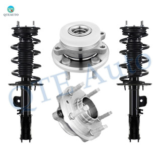 Set of 4 Front Quick Complete Strut-Coil Spring Assembly-Wheel Hub Bearing Assembly For 2013-2016 2018 Ford Taurus