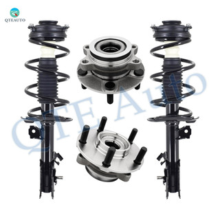 Set of 4 Front Quick Complete Strut-Coil Spring-Wheel Hub Bearing Assembly For 2013 Nissan Rogue FWD