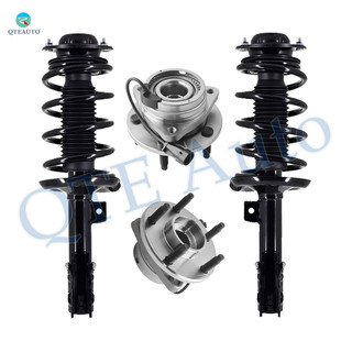 Set Front Quick Complete Strut-Coil Spring-Wheel Hub Bearing For 2004-2012 Chevrolet Malibu