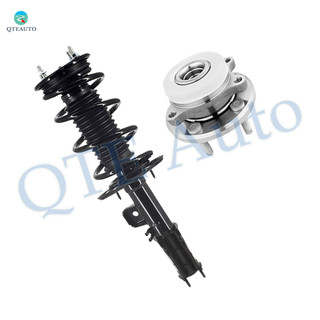 Front Left Quick Complete Strut-Coil Spring Assembly-Wheel Hub Bearing Assembly For 2013-2017 Ford Taurus FWD