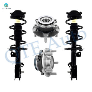 Set of 4 Front Quick Complete Strut-Coil Spring-Wheel Hub Bearing Assembly For 2013 Nissan Rogue AWD