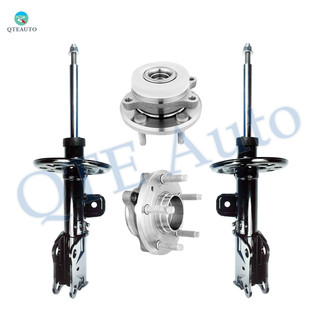 Set of 4 Front Suspension Strut Assembly-Wheel Hub Bearing Assembly For 2013-2019 Ford Taurus