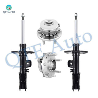 Set of 4 Front Suspension Strut Assembly-Wheel Hub Bearing Assembly For 2013-2019 Ford Taurus