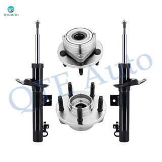 Set of 4 Front Suspension Strut-Wheel Hub Bearing For 1996-2007 Ford Taurus