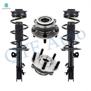 Set 4 Front Quick Complete Strut-Coil Spring-Wheel Hub Bearing For 2014 2015 Nissan Rogue Select AWD