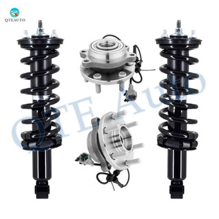Set 4 Front Quick Complete Strut-Coil Spring-Wheel Hub Bearing For 2005-2019 Nissan Frontier V6 4.0L