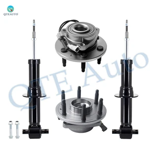 Set of 4 Front Suspension Strut Assembly-Wheel Hub Bearing Assembly For 2019 Chevrolet Silverado 1500 LD 4WD Monotube Performance Upgrade