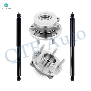 Set 4 Rear Shock Absorber-Wheel Hub Bearing Assembly For 2011-2015 Lincoln MKX